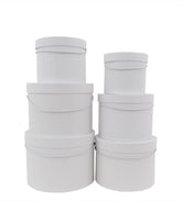 Set 6 cutii rotunde uni